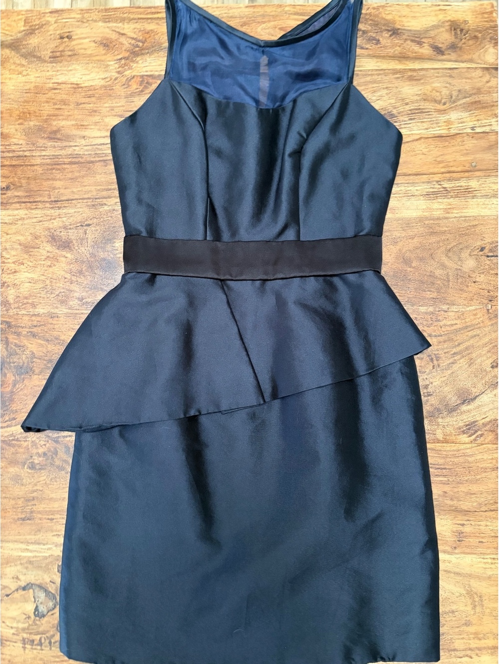 Michael Depaulo couture custom cocktail dress navy